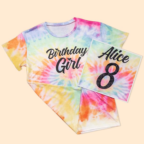 Gepersonaliseerd geborduurd T-shirt voor meisje