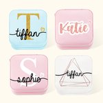 Personalized PU Leather Jewelry Box Gift for Her