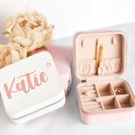 Personalized PU Leather Jewelry Box Gift for Her
