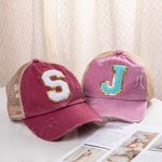 Chapeau Personnalisé avec Lettre Cadeau Anniversaire Été pour Famille Ami