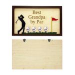 Gepersonaliseerd Beste Opa bij Par Houten Golf Bord met Naam Muurdecor Vaderdag Verjaardagscadeau voor Mannen