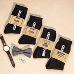 Personalisierte Label Groomsmen Socken für Hochzeitstag Bachelor Party Geschenk