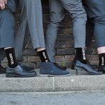 Personalisierte Label Groomsmen Socken für Hochzeitstag Bachelor Party Geschenk