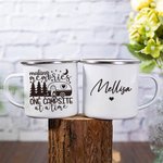 Personalised Camping Enamel Mug Making Memories One Campsite At a Time