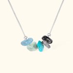 Pendentif en Cristal Personnalisé Chaîne en Argent Zodiaque Cadeau Anniversaire Saint-Valentin pour Femme