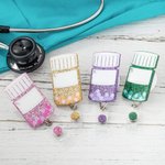 Enrouleur de Badge d'Identification Flacon de Pilule Personnalisé pour Pharmacien Personnel Médical