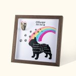 Personalized Dog Memorial Collar Sign with Hook for Pet Loss Keepsake