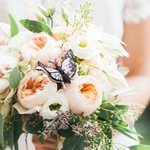 Bouquet de mariage personnalisé en soie avec photo et boîte d'ombrage Cadeau souvenir de mariage