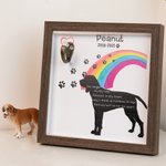 Personalized Dog Memorial Collar Sign with Hook for Pet Loss Keepsake