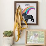 Personalized Dog Memorial Collar Sign with Hook for Pet Loss Keepsake