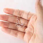 Collana personalizzata di orecchie di cane e gatto di razza con nome Regalo di compleanno e anniversario per gli amanti dei cani e dei gatti