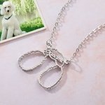 Collana personalizzata di orecchie di cane e gatto di razza con nome Regalo di compleanno e anniversario per gli amanti dei cani e dei gatti