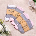 Calcetines de algodón personalizados para damas de honor con etiquetas Regalos de boda