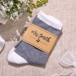 Calcetines de algodón personalizados para damas de honor con etiquetas Regalos de boda