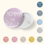 Henkilökohtainen Baby Shower Badge Pins Äiti olla Button 5 PCS