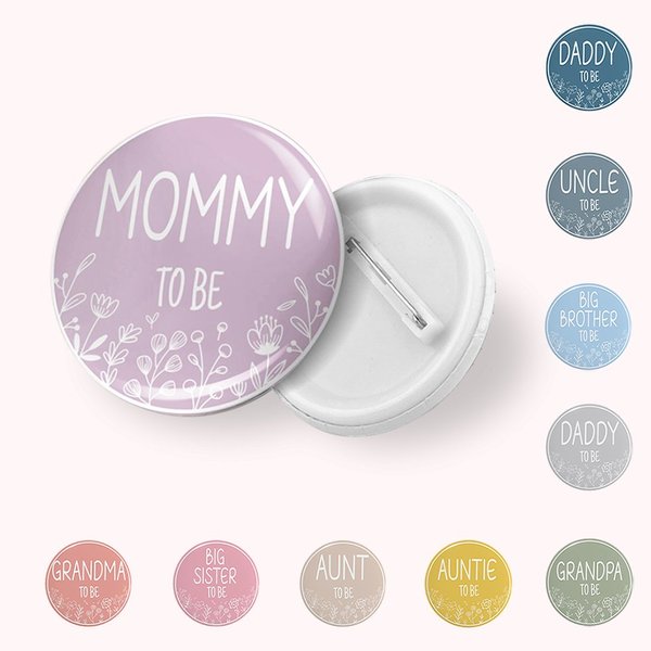 Épinglettes Personnalisées avec Titre Lot de 5 Pcs Cadeau pour Bébé Future Maman