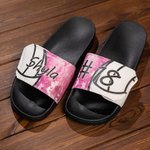 Personalized Name & Number Ball Sports Slides Sandals
