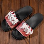 Personalized Name & Number Ball Sports Slides Sandals