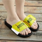Personalized Name & Number Ball Sports Slides Sandals