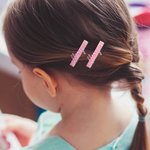 Gepersonaliseerde acryl naam haarspeldjes set van 3