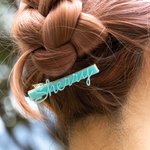Gepersonaliseerde acryl naam haarspeldjes set van 3