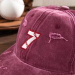 Casquette de baseball personnalisée avec broderie vintage et numéro pour femmes et filles