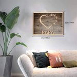 Personalized Canvas Prints Frame with Family Member Names