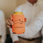 Personalisierte Bierdosen-Kühlmanschette mit Namen und USA-Landkarte-Muster Mehrfarbiger Dosenkühler 12er-Set Hochzeit Geschenk für Ehepaar