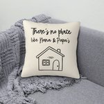 Personalized Cushion Cover Throw Pillow Cover There's No Place like Home