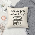 Personalized Cushion Cover Throw Pillow Cover There's No Place like Home
