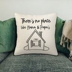 Personalized Cushion Cover Throw Pillow Cover There's No Place like Home