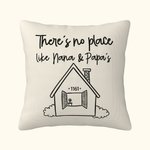 Personalized Cushion Cover Throw Pillow Cover There's No Place like Home