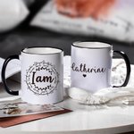 Personalized I am Inspiration Ceramic Camping Mug with Name