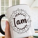 Personalized I am Inspiration Ceramic Camping Mug with Name