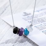 Pendentif en Cristal Personnalisé Chaîne en Argent Zodiaque Cadeau Anniversaire Saint-Valentin pour Femme