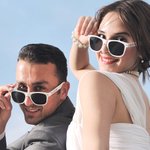 Personalisierte mehrfarbige Sonnenbrille mit Text Gravur 10er Set Hochzeit Junggesellenabschied Party Foto-Requisiten für Klub Verrein Party-Liebhaber