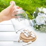 Livre d'Or de Mariage Message dans Bouteille Personnalisée avec Nom Décoration de Mariage Cadeau Saint Valentin pour Amoureux