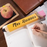 Personalisierte hölzerne Bleistift Lehrer Name Platte Klassenzimmer Dekor Lehrer Geschenk