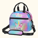 Sac à lunch personnalisé pour enfants avec licorne fantaisiste