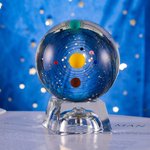 Personalised 3D Solar System Crystal Ball for Family Friends Kids Gift