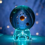 Personalised 3D Solar System Crystal Ball for Family Friends Kids Gift