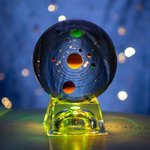 Personalised 3D Solar System Crystal Ball for Family Friends Kids Gift