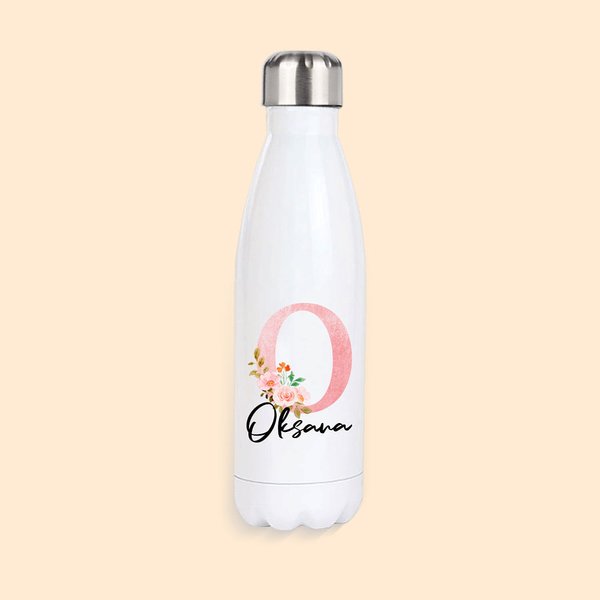 Personalisierte Edelstahl-Flasche mit Namen