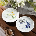 Plateau à Bijoux Personnalisé avec Nom et Fleur de Naissance Cadeau Anniversaire Fête pour Femme