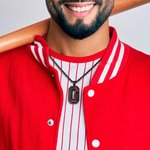 Personalized Engraved Baseball Initial Men's Necklace with Name for Birthday Gift for Sport Lovers