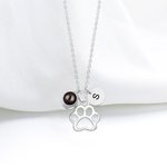 Collar Personalizado 100 Lenguas Te Quiero Foto Proyección Pata de Perro con Inicial