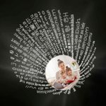 Spersonalizowany naszyjnik 100 języków Kocham Cię z projekcją zdjęć mamy