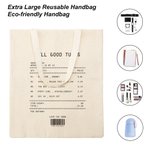 Sac fourre-tout réutilisable en toile avec reçu de chanson d'amour personnalisé