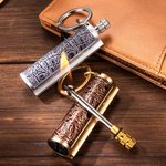 Personalised Dragon's Breath Immortal Lighter Fire Starter Permanent Match Keychain Birthday Halloween Gift for Men