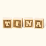 Gepersonaliseerde Houten Baby Naam Blokken Baby Shower Gift Natuurlijk Hout Speelgoed